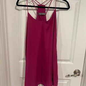 Lucy Lucy Love Pink Racerback Mini Dress Size Medium